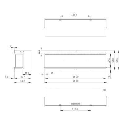 iX18 Corner and Panoramic Dimensions